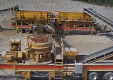 recunditioned rock jaw and cone crusher  